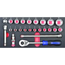 Projahn 1/2" Werkzeug-Satz Einlage 24tlg
