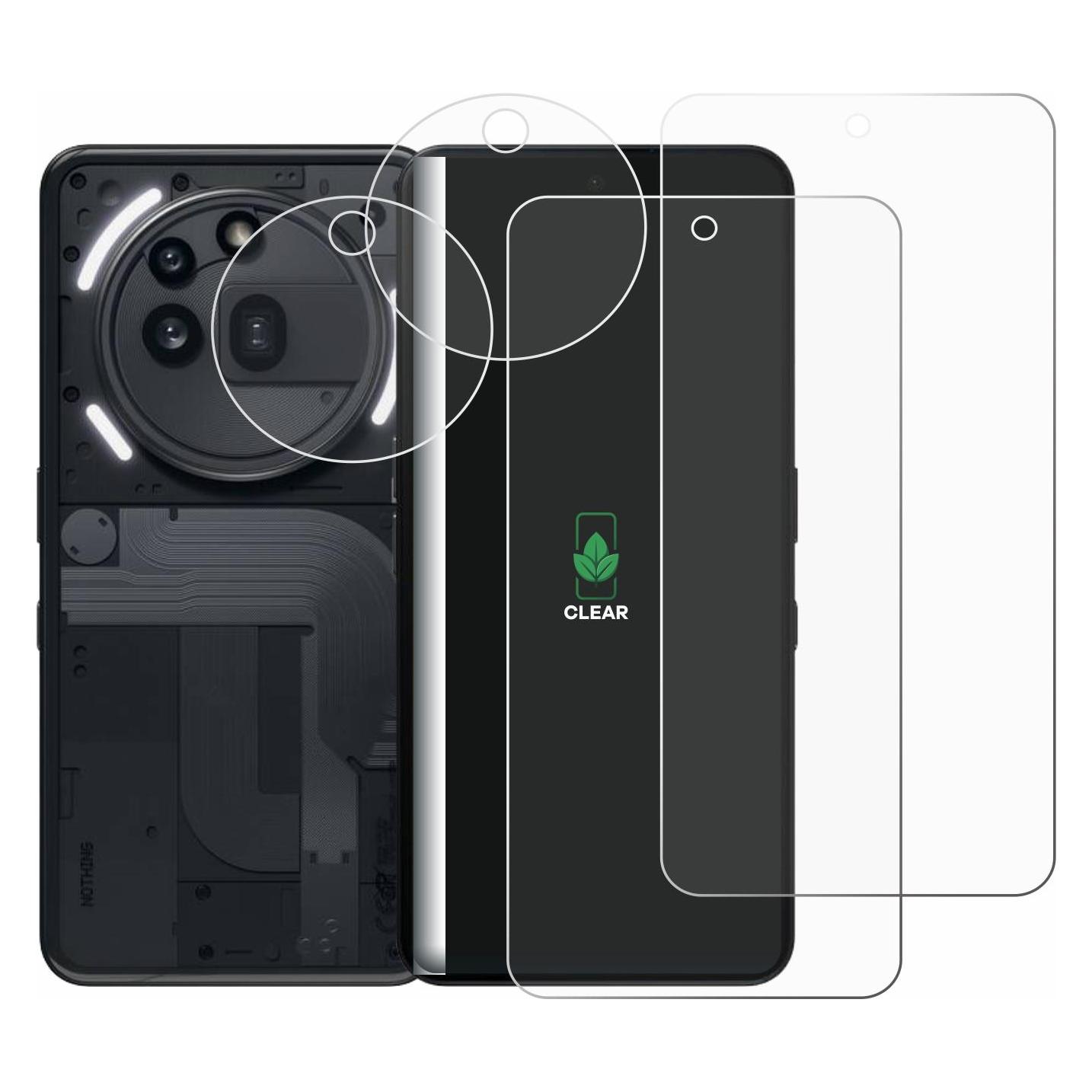 ScreenLeaf Schutzfolie für Nothing Phone (3a) Pro (Display+Kamera) Displayschutz Display Schutz Folie Klar (Nothing Phone (3a) Pro) (6158694)