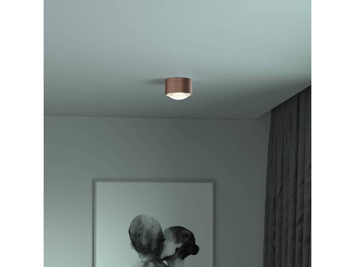 Top Light Puk! 120 One LED-Deckenspot Linse matt, kupfer One, dimmbar, kupfer, für Wohn- / Esszimmer, Aluminium, Modern, LED Deckenlampe