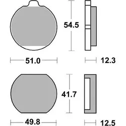 SBS Go Ahead, Bremsbeläge, (Organisch (Resin))