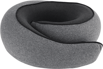 Inspire Essentials TravelEase Memory Foam U Shaped Neck Pillow For Sleep And Support gray