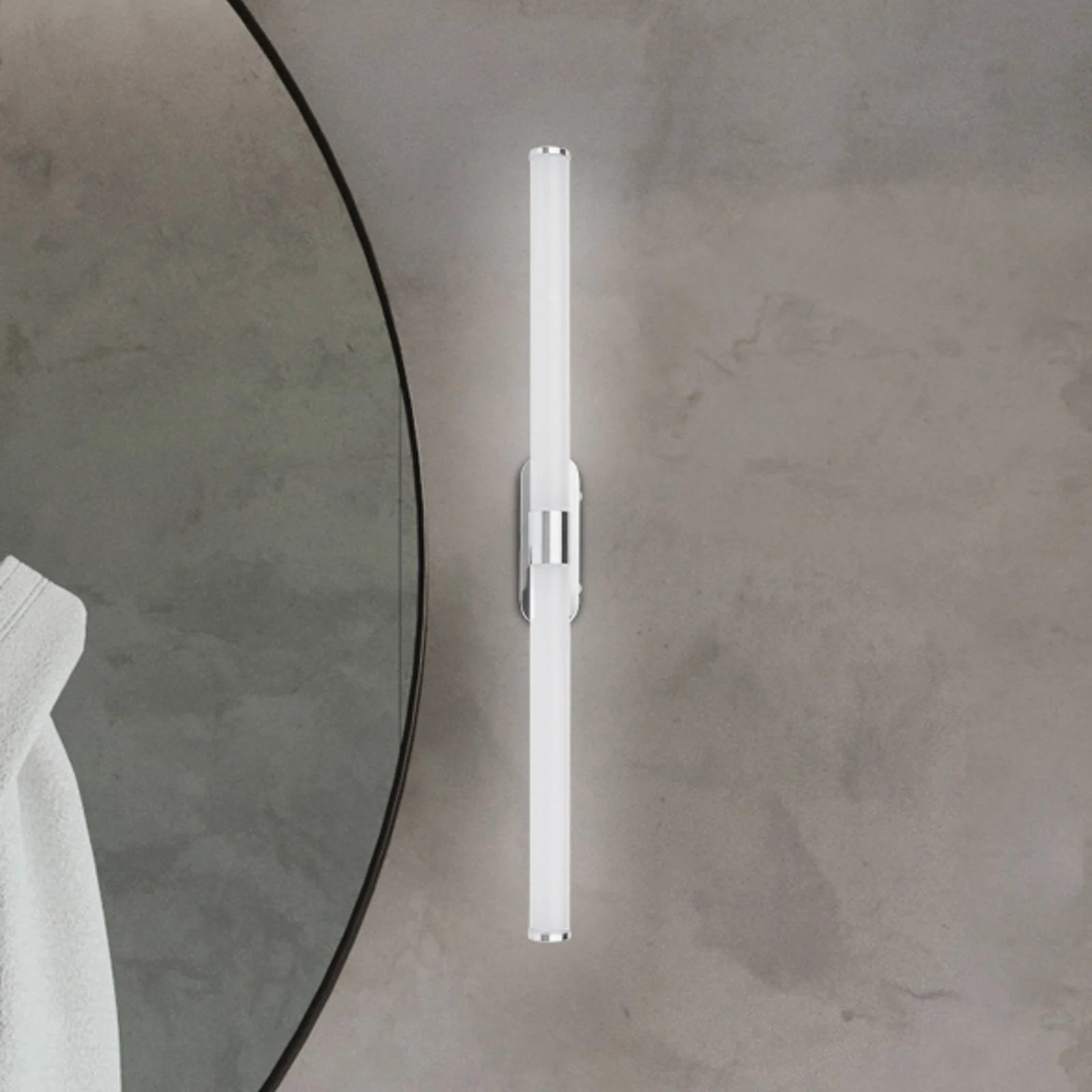 Briloner Wandlamp Runt LED Modern Chroom/Zilver voor Badkamer