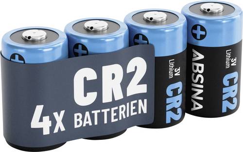 Absina Spezial-Batterie CR2 Lithium 800 3V 4St.