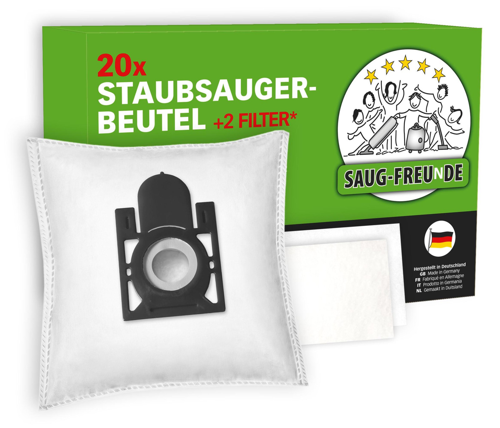 20 microvezel stofzuigzakken voor Aldi of Quigg modellen van Dripio