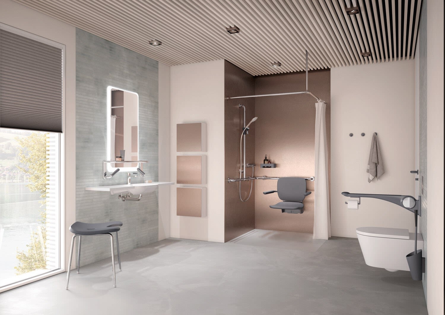 HEWI Serie 802 LifeSystem Einhängesitz Premium, Accessoires, 802.51.13260 SD, weiß hochglanz/weiß matt