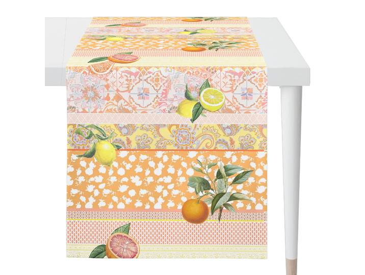 Chemin de table 6754 48 x 0 x 140cm Orange/Orange