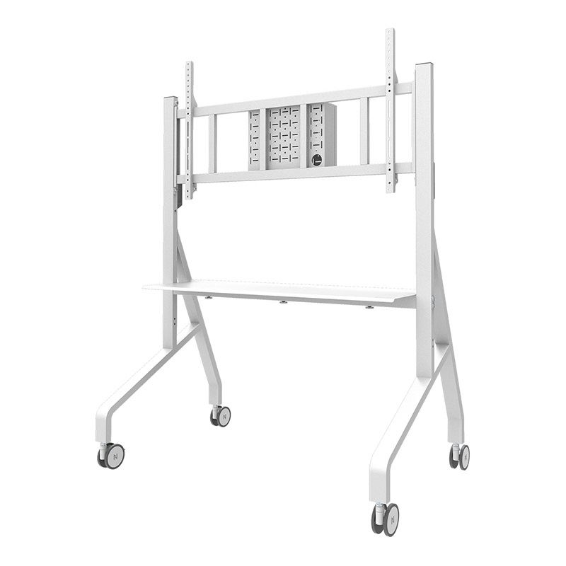 Neomounts by Newstar MOVE Go XL Mobile Floor Stand fast install height adjustable white