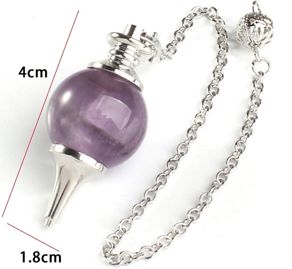 Amethist Pendulum Fortuneteller voor healing energie en stressvermindering
