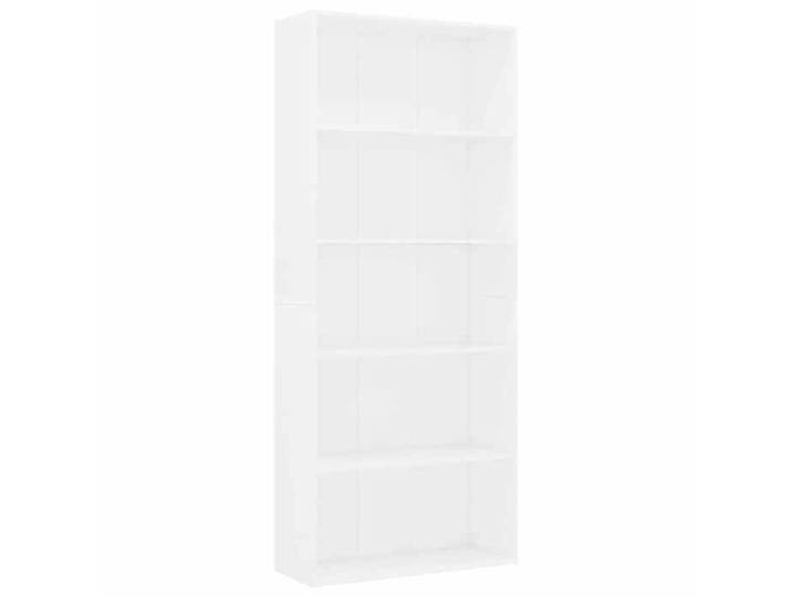Bibliothèque autoportante à 5 niveaux Blanc 80x30x189 cm Bois d'ingénierie