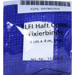Dracoelfi Haft Color Fixierbinde 4cmx4M Blau 1 ST