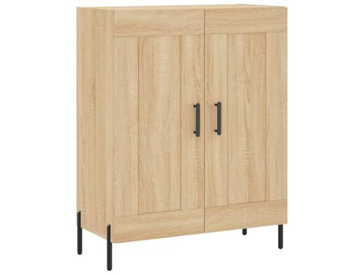 GHVBNMF Sideboard Sonoma-Eiche 69,5x34x90 cm Holzwerkstoff Schrank Vielseitiges Standregal in Sonoma-Eiche Optik für Wohnzimmer, Flur und Schlafzimmer mit stabiler Ablagefläche.