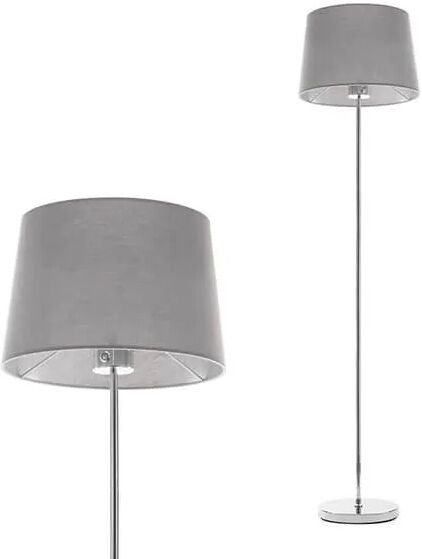 BHS Mira Touch Grey Floor Lamp