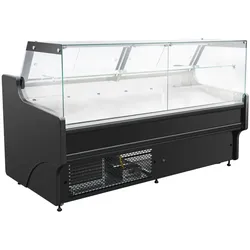 Kühlvitrine 460 l – Umluft – LED – Klappglas & Snack-Etage