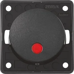 Berker Kontroll-Wippschalter anthrazit/ma 12V rt Linse 937622535