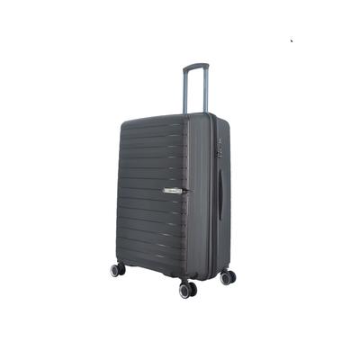 Koffer SAXOLINE "Resort", Gr. B/H/T: 48cm x 74cm x 31,5cm, grau (anthrazit), Kunstfaser, Koffer, aus robustem Polypropylen