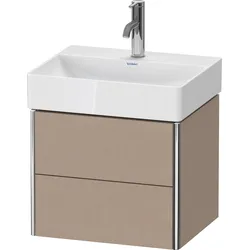 Duravit XSquare Waschtischunterbau Compact, wandhängend, 2 Schubkästen, 484x397x390mm, XS430507575, Farbe: Leinen