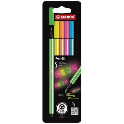 STABILO Pen 68 5er Etui NEON