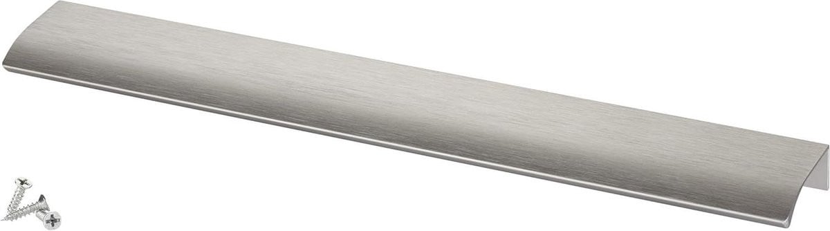 Meubelgreep Profielgreep Geborsteld RVS Look - 300 mm