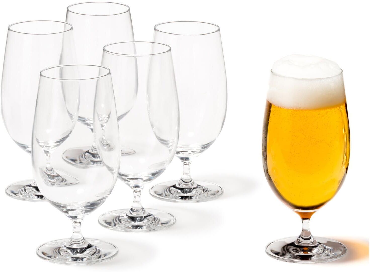 Bierglas LEONARDO "Ciao 390 ml", transparent, H:16cm, Glas, Trinkgefässe, Bierglas transparent 16cm, 390ml, 6 Stk.