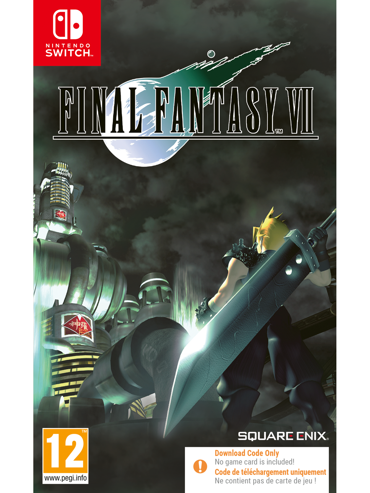 Final Fantasy VII (Code in a Box) - Nintendo Switch - RPG - PEGI 12