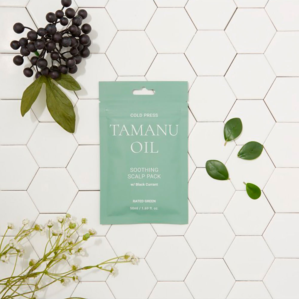 Rated Green Cold Press Tamanu Oil tir cuir chevelu 50 ml