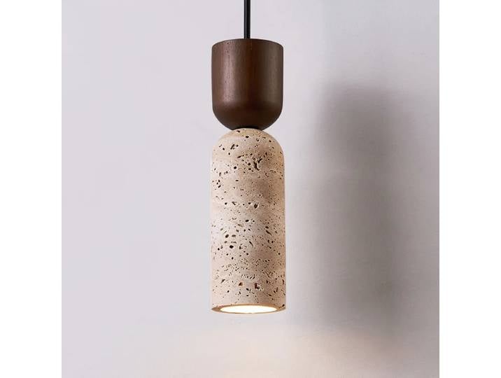 Lustre de chevet de chambre à coucher de style japonais Wabi-Sabi, ambiance vintage française pour hôtels et gîtes, créatif et individuel.