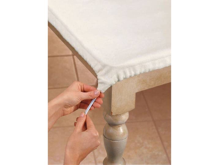 Tischdecke Gr. 6, beige, B:100cm L:140cm, Tischdecken, Tischdecke
