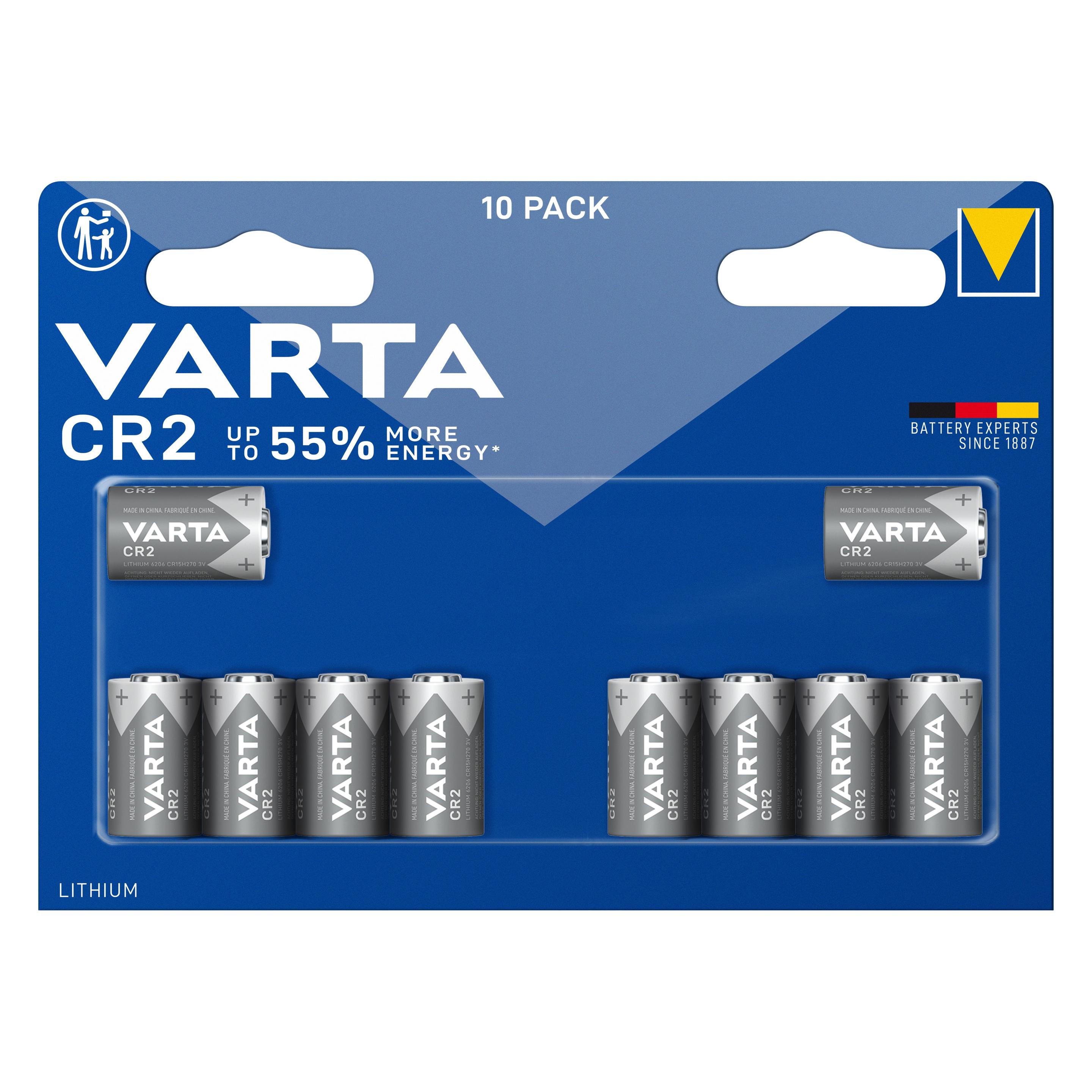 Varta CR2 (10 Stk., CR2, 880 mAh) (06206 301 461)