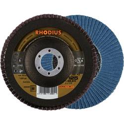 Rhodius 209495 LGZ F2 Fächerschleifscheibe Körnung (num) 60 Edelstahl, Stahl 10 St.