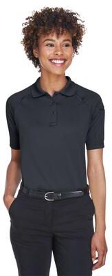 Harriton M211W Women's Advantage Tactical Polo Shirt in Dark Charcoal size Small   Polyester