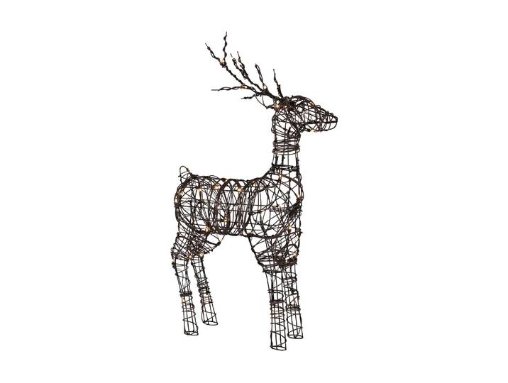 Dekofigur LED-Rentier Vixen, 90cm, o , braun, B:53cm H:90cm T:17cm, Dekofiguren, Dekofigur