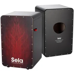 Sela CaSela Black Pro - Roter Drache (Cajon), Perkussion, Mehrfarbig