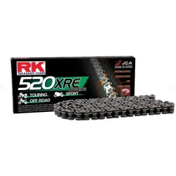 RK Takasago Chain, Motorrad Zubehör, RK Antriebskette 520XRE-114 (XW-Ring) mit Anstoss (CLF) inklusive, Standardfarbe (Kapazität: bis zu