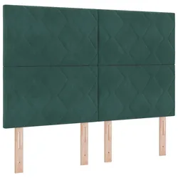 vidaXL Kopfteil mit Kopfteil Dunkelgrün 160 cm Samt