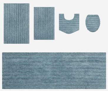 Home Weavers Inc Essence Royal Microfiber Quick-Dry Bath Mat Set