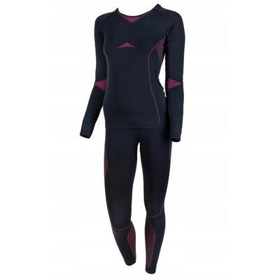 ODLO Set long FUNDAMENTALS PERFORMANCE WARM, dark sapphire - beetroot purple, Größe M