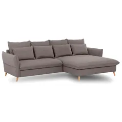 Exxpo by Gala Ecksofa mit Funktion Walker Stoff Braun