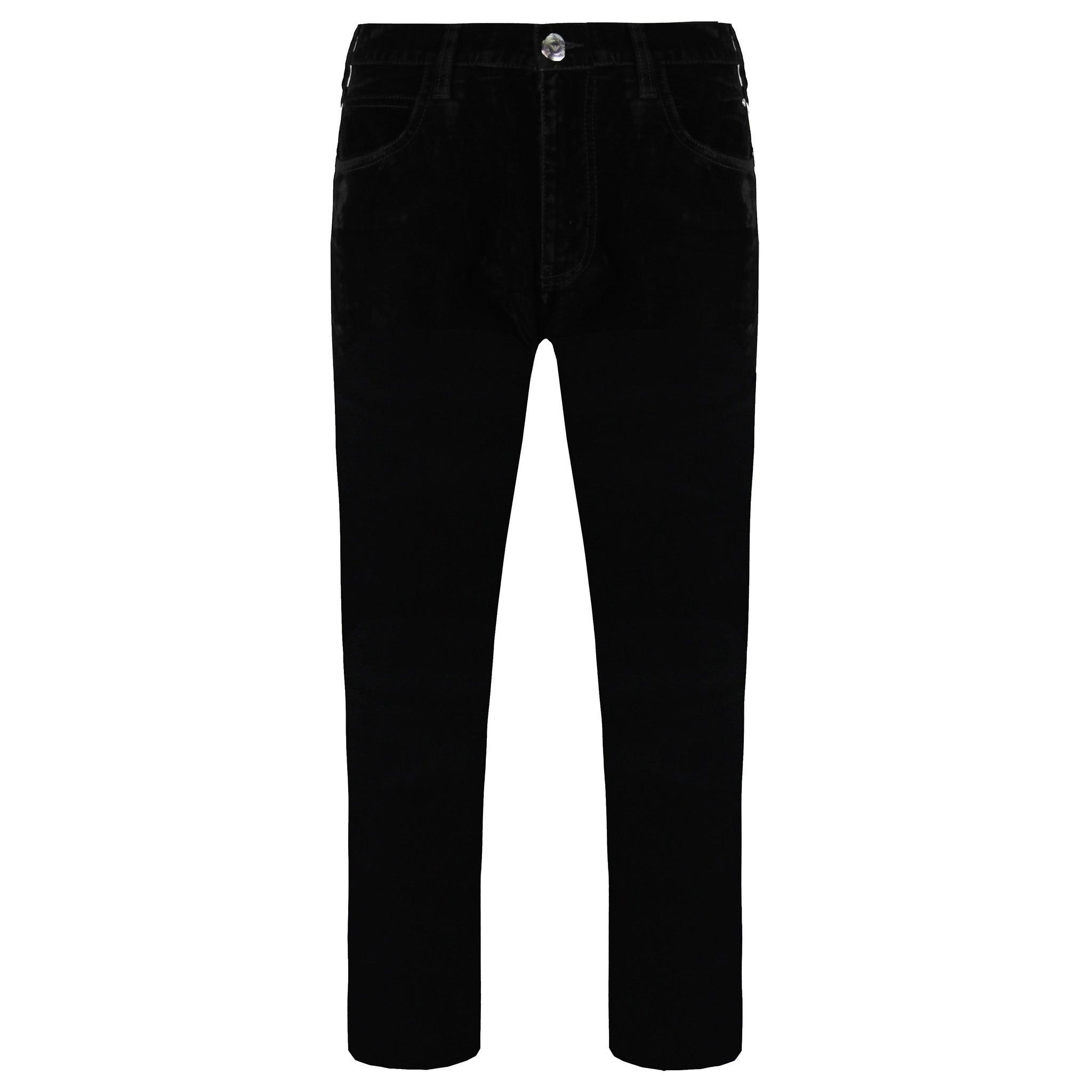 Emporio Armani J85 Regular Fit Damen Samt-Hosen