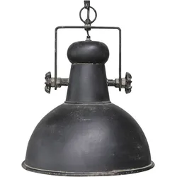 Chic Antique Factory Lampe, H40/D32 cm antik schwarz