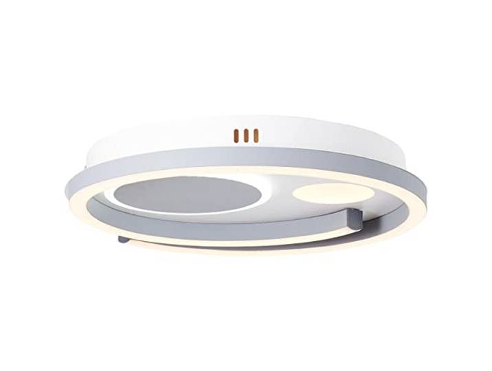BRILLIANT Lampe, Thekla LED Deckenleuchte 40x40cm weiß/schwarz, 1x LED integriert, 32W LED integriert, (3500lm, 3000-6000K), Mit Fernbedienung dimmbar