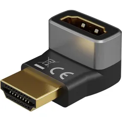 goobay HDMI Winkeladapter HDMI-A-Stecker / HDMI-A-Buchse