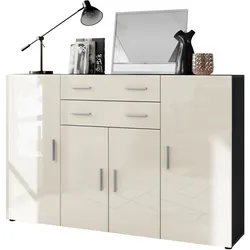 HIGHBOARD Aron Fronten in Creme Hochglanz