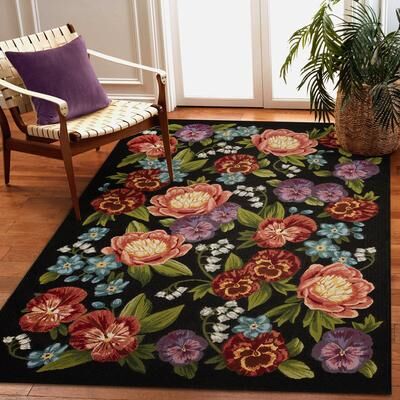 Lush Decor Marina Secret Garden Indoor/Outdoor Area Rug
