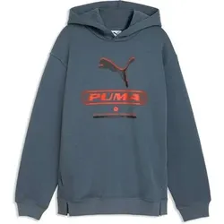 Puma Kinder Freizeit / Mode Sommer GJ Kapuzensweats Kapuzensweats lg.Arm Ki PUMA STREET Relaxed Hoodie FL B, Größe 164 in Blau Blau
