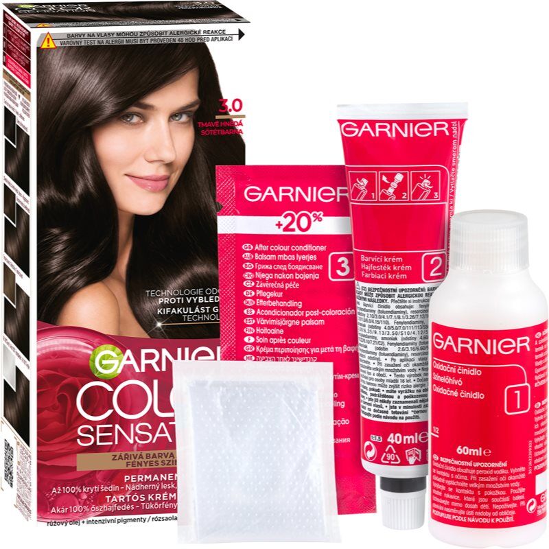 Garnier Color Sensation coloration cheveux teinte 3.0 Prestige Brown 1 pcs