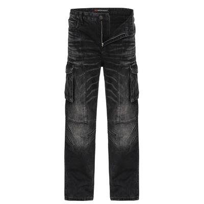 Cargojeans CIPO & BAXX "Cipo & Baxx Jeanshose CD897", Herren, Gr. W33/L34, Länge 34, schwarz, Casual, relaxed fit, Jeans, mit Reißverschluss