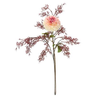 Kunstblumenstrauß I.GE.A. "Kunstblumen Set Dahlie1", rosa (hellrosa), B:32cm H:74cm L:16cm, Polyester, Kunstpflanzen, Mit Dekozweig 74 cm hoch Blumen Arrangement Seidenblumen Einzelblumen