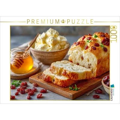 CALVENDO Puzzle Mmmh, süß, saftig, für Genießer - Rosinenbrot | 1000 Teile Lege-Größe 64x48cm Foto-Puzzle für glückliche Stunden, Sonstige von ,