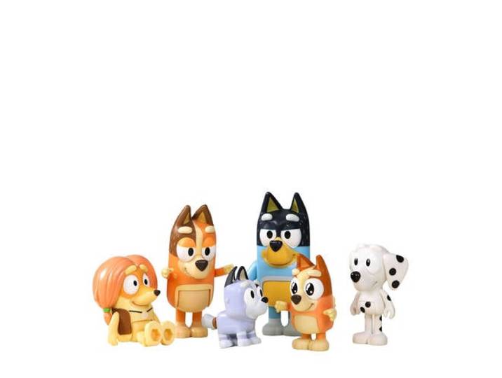 Moose Toys Bluey 8 Speelfiguren Familie & Vrienden