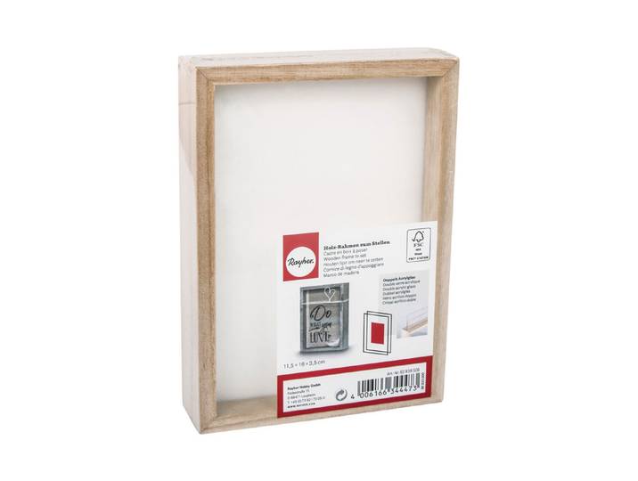 Rayher Holzrahmen zum Stellen 16 × 11.5 × 3.5 cm